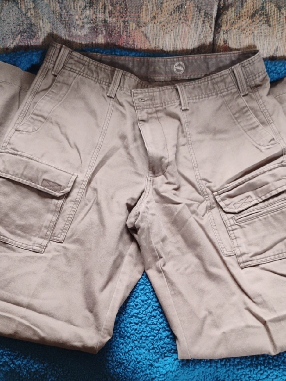 Men's Cargo Pants in Khaki - Casual Utility Style